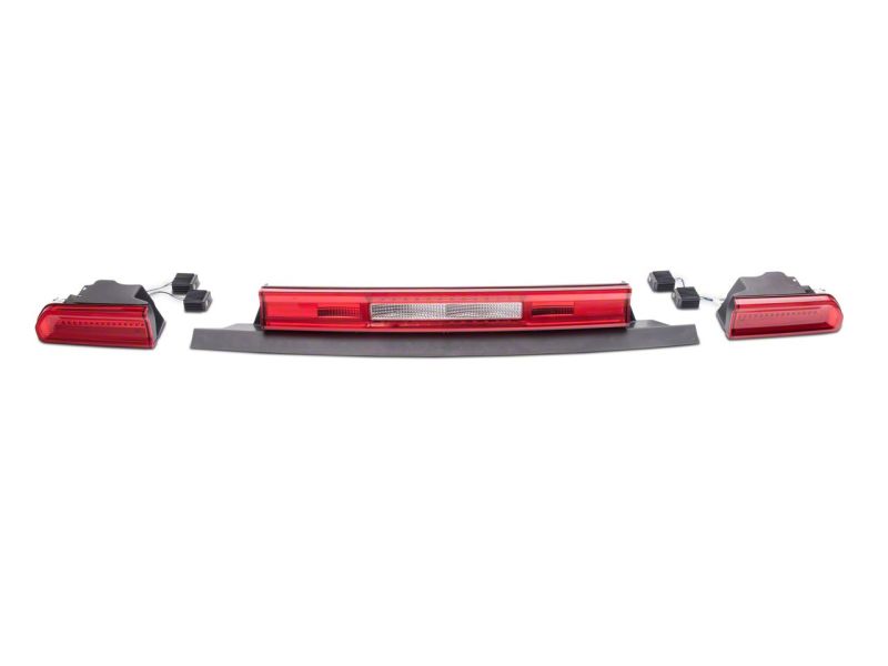 Raxiom 08-14 Dodge Challenger LED Tail Lights- Chrome Housing - Red/Clear Lens - CH3005