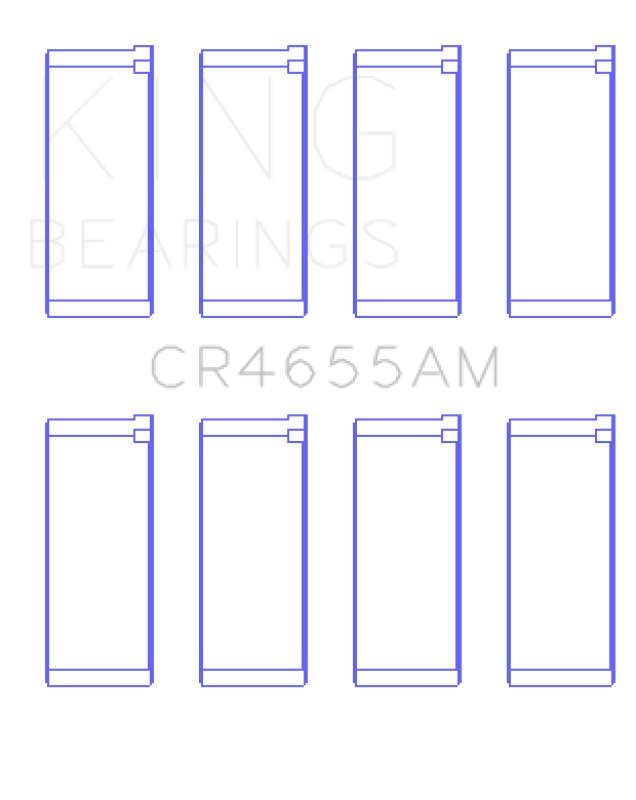 King Engine Bearings Hyundai G4Ed/G4Ae/G4Ek/G4Fk (Size +0.25mm) Connecting Rod Bearing Set - CR4655AM0.25