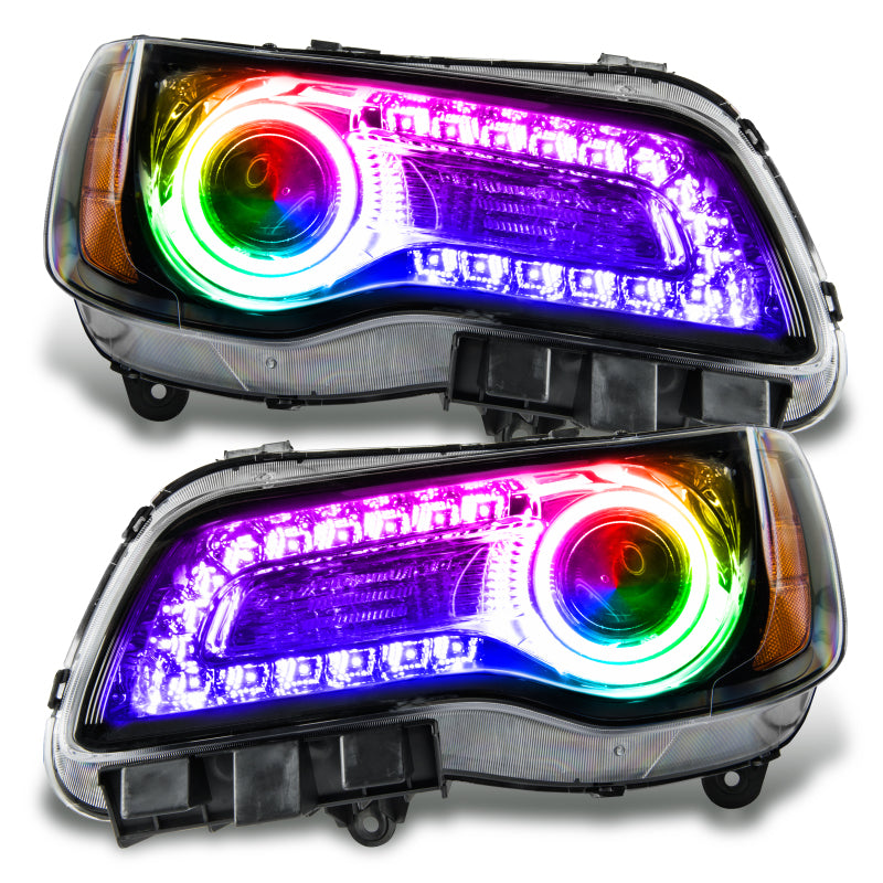 Oracle 11-14 Chrysler 300C SMD HL Black - NON HID - DRL - w/ Simple Controller SEE WARRANTY - 7731-504