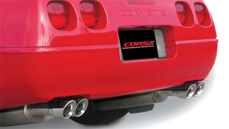 Corsa 1990-1995 Chevrolet Corvette C4 ZR1 5.7L V8 LT5 Polished Sport Cat-Back Exhaust - 14117