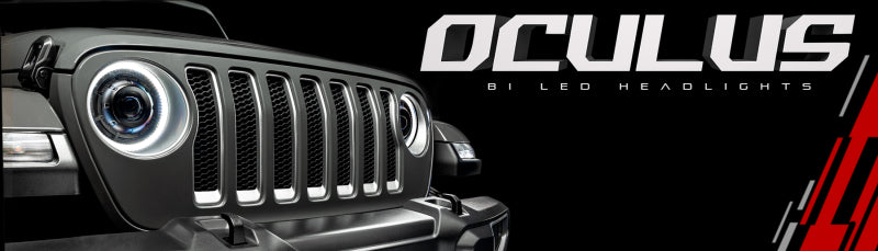 Oracle Jeep Wrangler JL Oculus Bi-LED Projector Headlights- Graphite Metallic - 5500K SEE WARRANTY - 5839-504-PAU