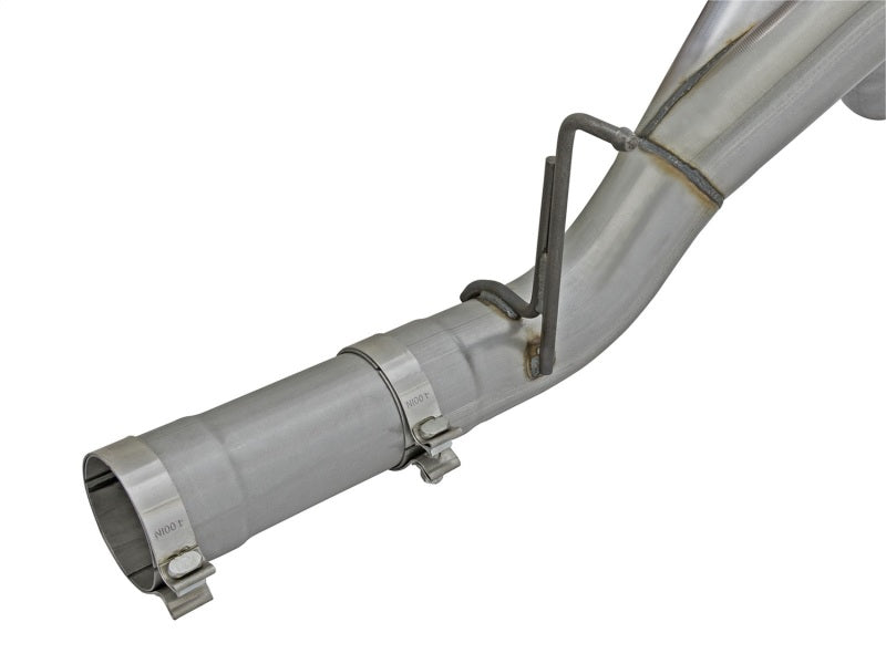 aFe LARGE Bore HD 4in Dual DPF-Back SS Exhaust w/Black Tip 16-17 GM Diesel Truck V8-6.6L (td) LML - 49-44080-B