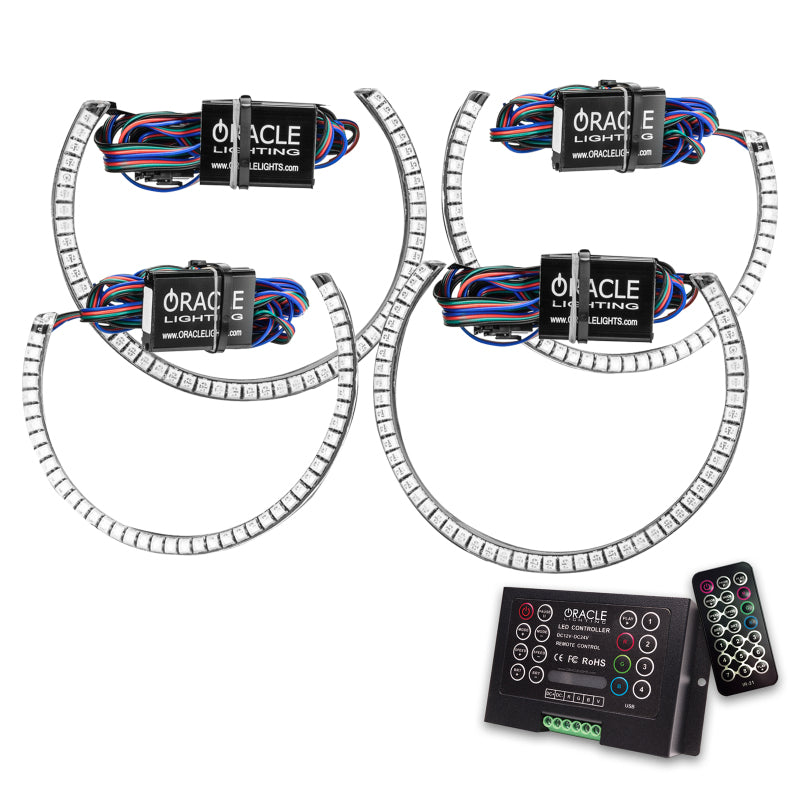 Oracle Dodge Challenger 15-21 LED Waterproof Halo Kit - ColorSHIFT w/ 2.0 Controller SEE WARRANTY - 3990-333