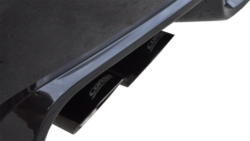 Corsa 2011-2014 Subaru Impreza Sedan STI 2.5L Turbo Manual Black Sport Cat-Back Exhaust - 14863BLK