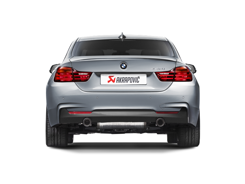 Akrapovic 16-17 BMW 340i (F30 F31) Evolution Line Cat Back (SS) w/ Carbon Tips (Req. Link Pipe) - MTP-BM/SS/2H