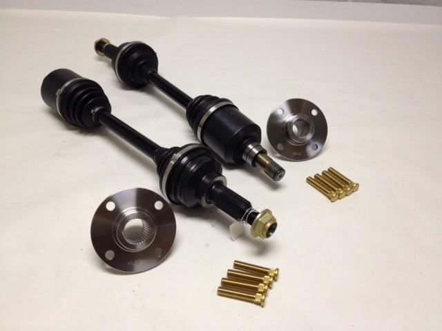 DSS Honda Civic / CRX EF K-Series 850HP Level 5.9 Axle/Hub Kit KF56 - 510004 for 1988-1991 Honda Civic - front view