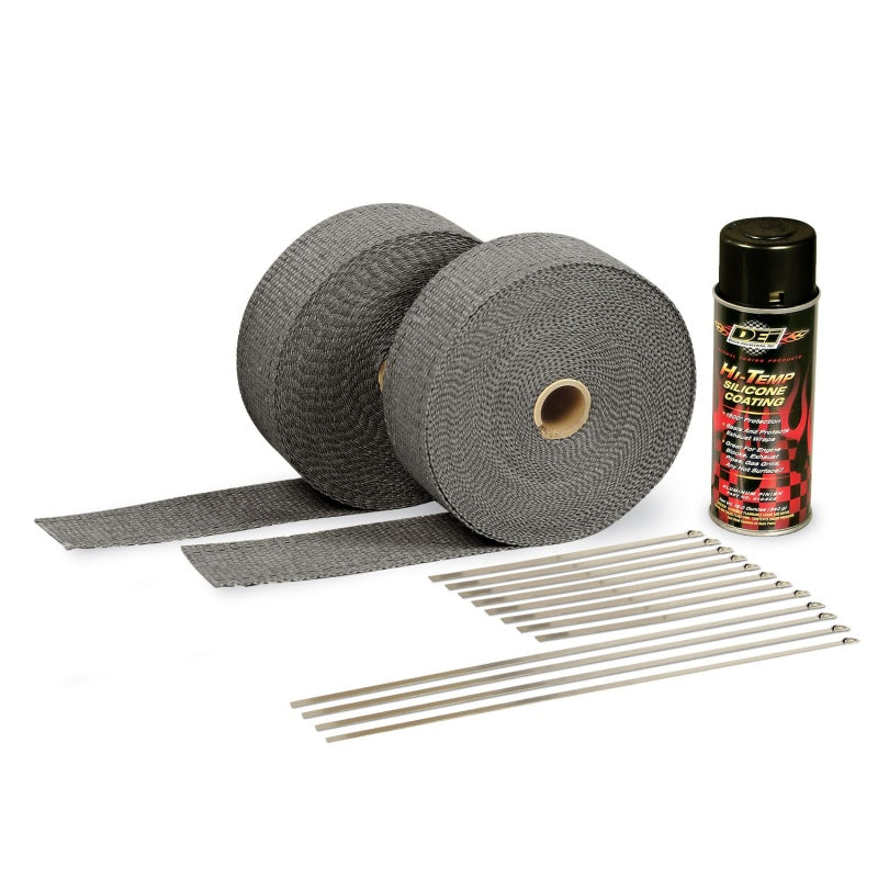DEI Kit - Black Wrap &amp; Black HT Silicone Coating - 10110