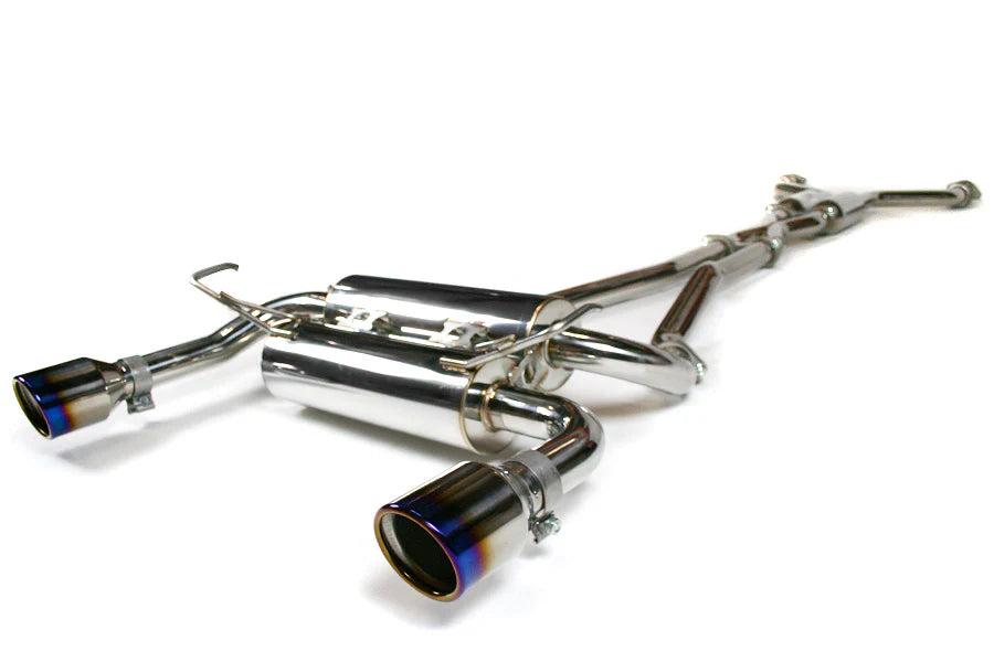 Invidia 03-08 Infiniti G35 Coupe Gemini Rolled Titanium Tip Cat-back Exhaust - HS03IG3GID