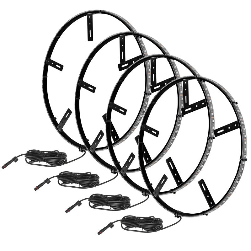 Oracle LED Illuminated Wheel Rings - Double LED - White SEE WARRANTY - 4228-001