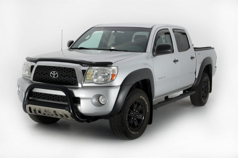 AVS 05-15 Toyota Tacoma Double Cab Ventvisor In-Channel Front &amp; Rear Window Deflectors 4pc - Smoke - 194056