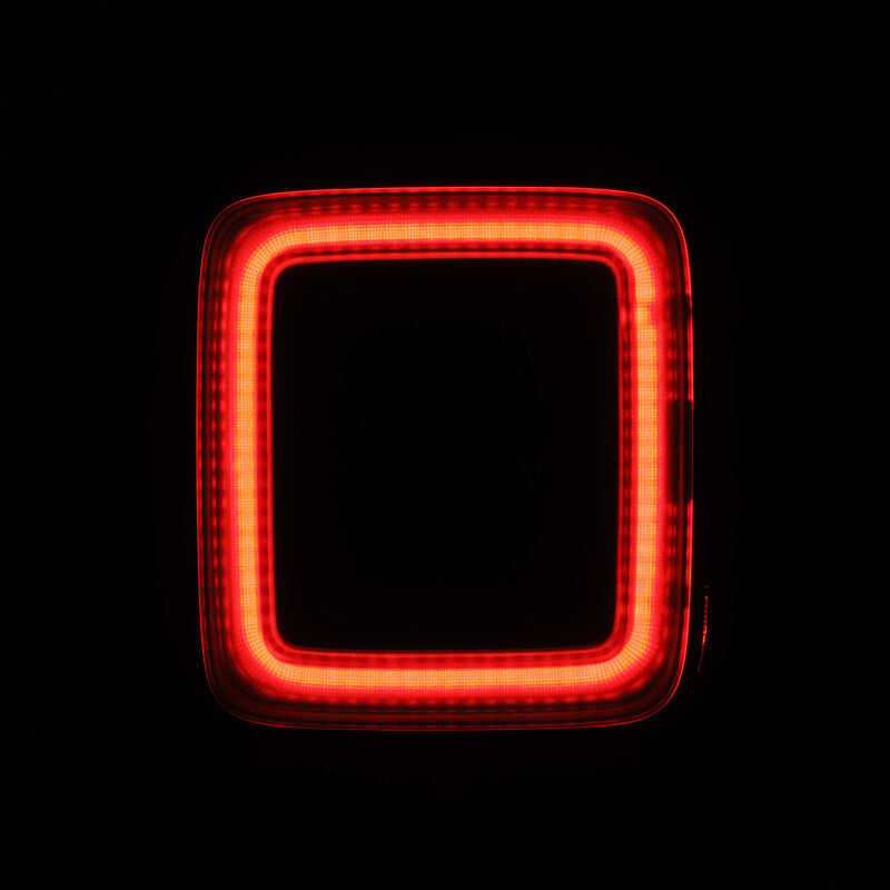 AlphaRex 18-23 Jeep Wrangler JL NOVA Prismatic LED Taillights Alpha-Black - 602010