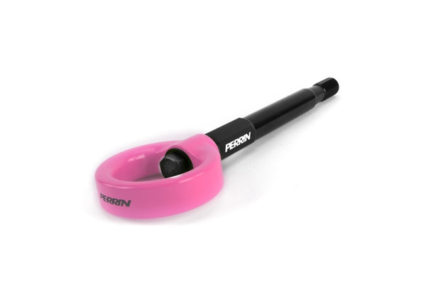Perrin 22+ Subaru WRX / 18-21 Crosstrek / 14-21 Forester Tow Hook Kit (Front) - Hyper Pink - PSP-BDY-237HP for 2022-2025 Suba