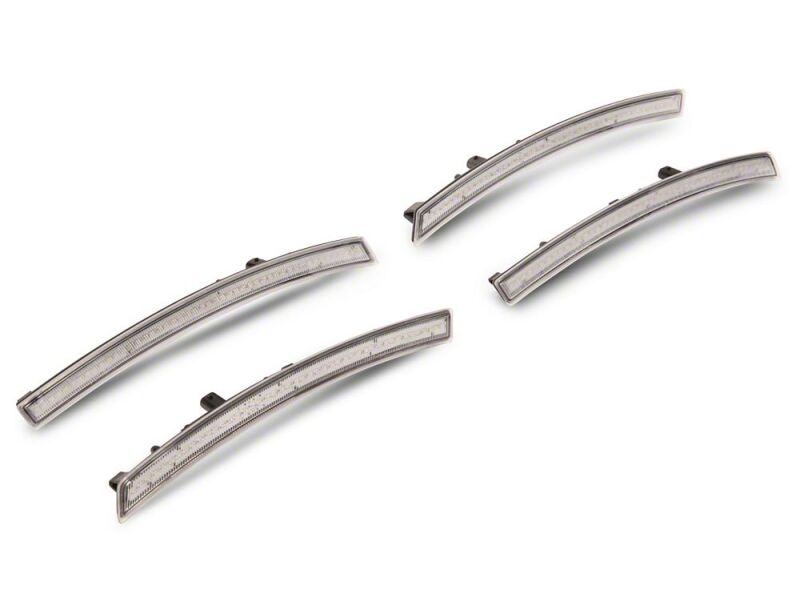 Raxiom 14-19 Chevrolet Corvette C7 Axial Series LED Side Markers- Clear - CV4600 - front view