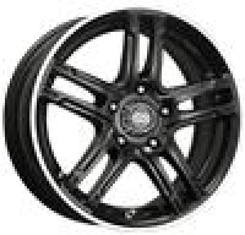 Enkei FD-05 18x7.5 5x100 53mm Offset 72.6 Bore Dia Black Machined Wheel - 434-875-8053BKM