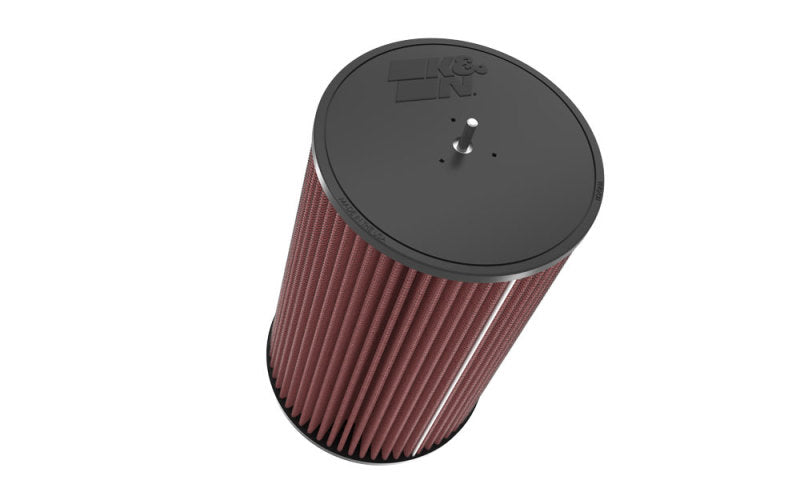 K&amp;N Universal Round Clamp-On Air Filter 3-1/2in FLG  8in B, 7in T W/STUD, 12-1/2in H - RU-5165