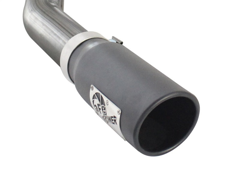 aFe MACHForce XP Exhausts Cat-Back SS 409 EXH  Wrinkle Black CB Ford F-150 11-12 V6-3.5L (tt) - 49-43038-B