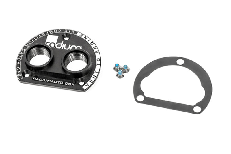 Radium VTA to VTE Competition Catch Can Adapter - 10AN Orb Ports - 20-1773