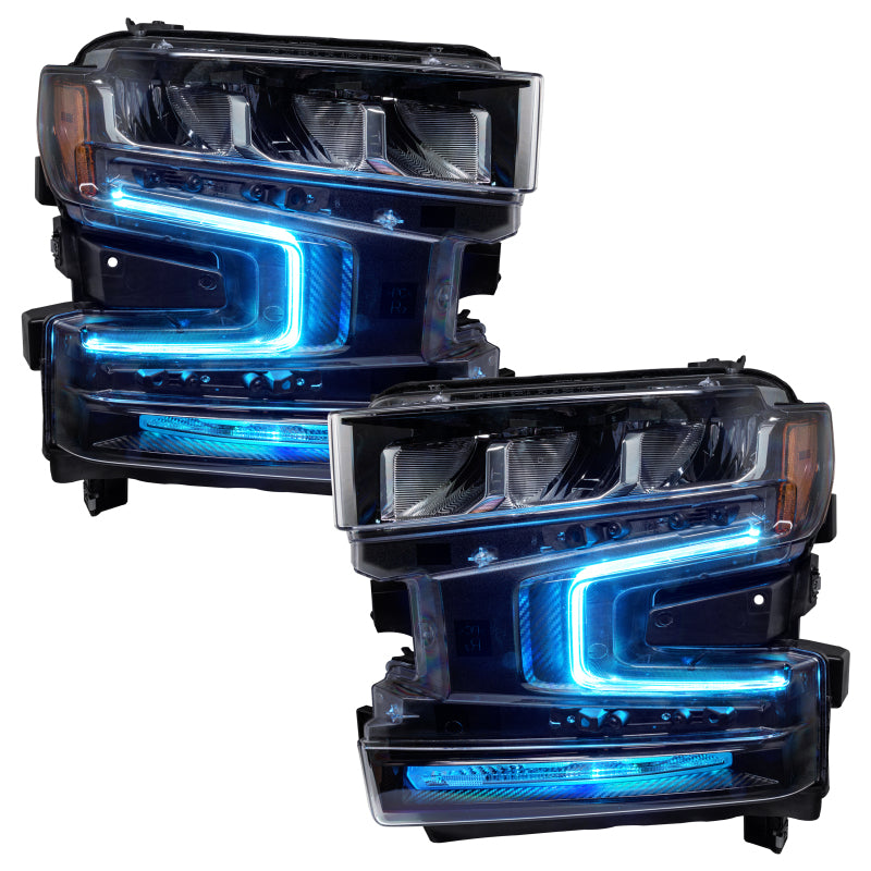 Oracle 19-21 Chevy Silverado 1500 RGB+W Headlight DRL Kit - ColorSHIFT w/ BC1 Cntrl SEE WARRANTY - 1441-335