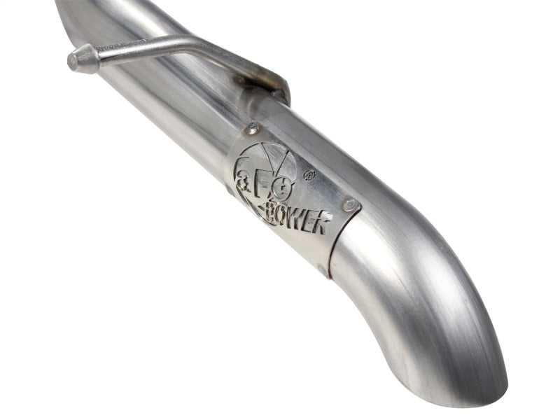 aFe MACHForce XP Exhaust Cat-Back 3in SS-409 Hi-Tuck inRBin 12-14 Jeep Wrangler Unlimited V6 4Dr - 49-46232