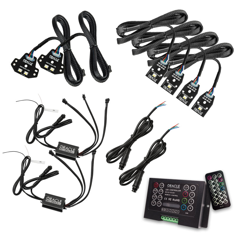 Oracle 15-21 Dodge Charger RGB+W DRL Headlight DRL Upgrade Kit - ColorSHIFT 2 SEE WARRANTY - 1443-333