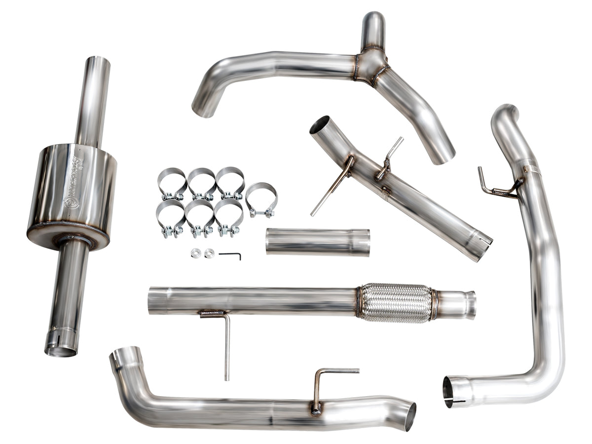 AWE 4th Gen GM 1500 5.3L 0FG Catback Split Rear Exit (w/ Bumper Cutouts) - OE Tips - 3015-31200