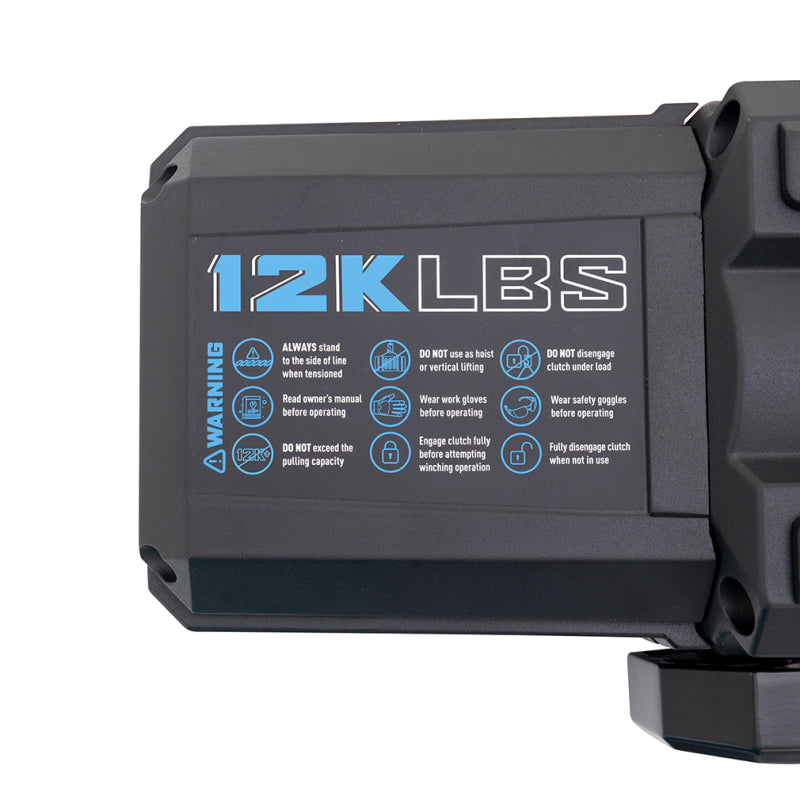 Borne Off-Road 12K Winch - Orange Synthetic Rope - BNWN-12-SOR