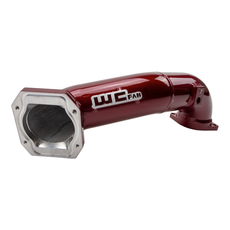 Wehrli 11-16 GM Duramax LML Passenger 3in Upper Crossover Intercooler Pipe - Fine Texture Black - WCF100328-FTB