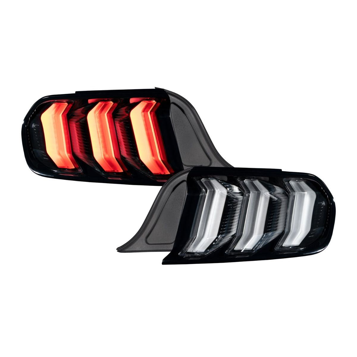 Form Lighting 2015-2023 Ford Mustang LED Tail Lights Smoke (Pair) - FL0007