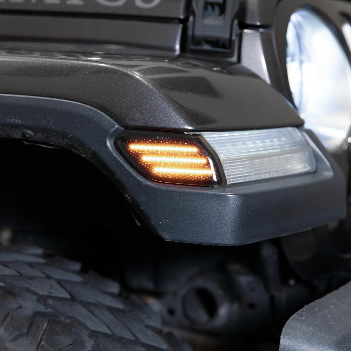 Form Lighting 2018 Wrangler JL LED Sidemarkers Clear (Pair) - FL0062