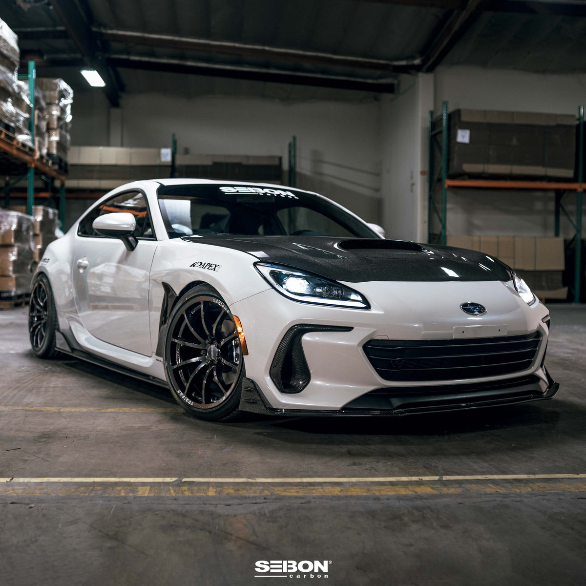 Seibon 22-23 Subaru BRZ MB-Style Carbon Fiber Front Lip - FL22SBBRZ-MB