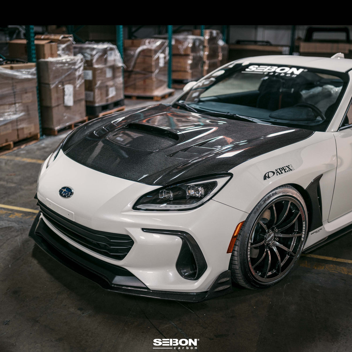 Seibon 22-23 Subaru BRZ MB-Style Carbon Fiber Front Lip - FL22SBBRZ-MB