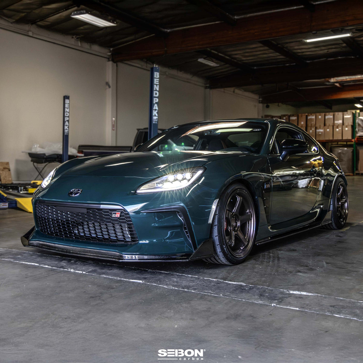 Seibon 22-25 Toyota GR86 MB-Style Carbon Fiber Front Lip - FL22TY86-MB