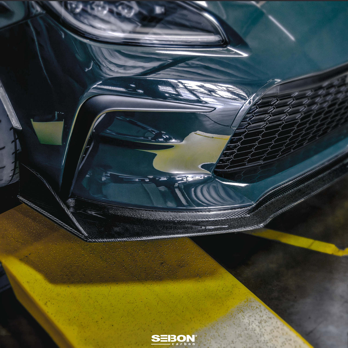 Seibon 22-25 Toyota GR86 MB-Style Carbon Fiber Front Lip - FL22TY86-MB