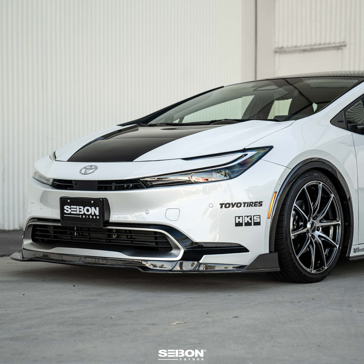 Seibon 23-25 Toyota Prius MB-Style Carbon Fiber Front Lip - FL23TYPR-MB