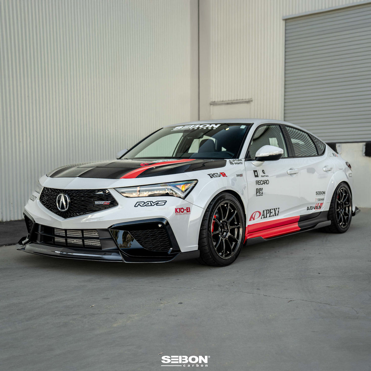 Seibon 2024 Acura Integra Type-S MB-Style Carbon Fiber Front Lip - FL24ACINS-MB