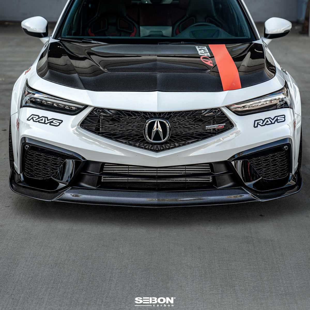 Seibon 2024 Acura Integra Type-S MB-Style Carbon Fiber Front Lip - FL24ACINS-MB