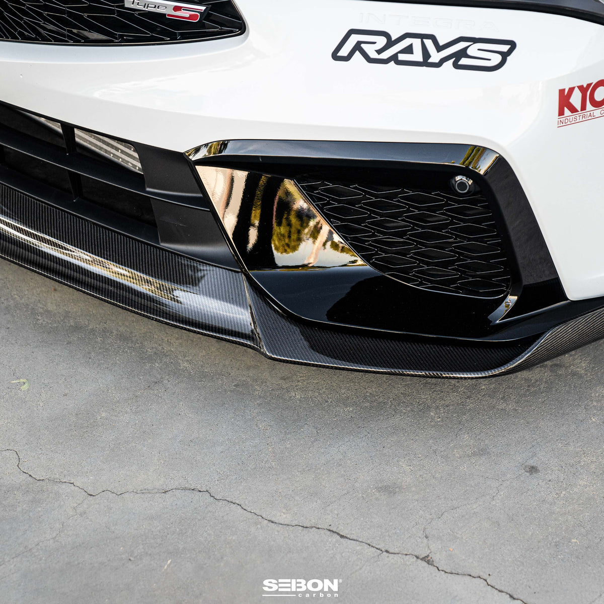 Seibon 2024 Acura Integra Type-S MB-Style Carbon Fiber Front Lip - FL24ACINS-MB