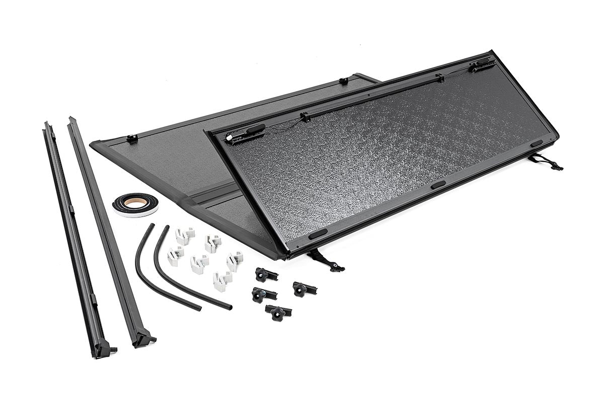 Hard Low Profile Bed Cover | 5&#39;9&quot; Bed | Rail Caps | Chevy/GMC 1500 (07-13)