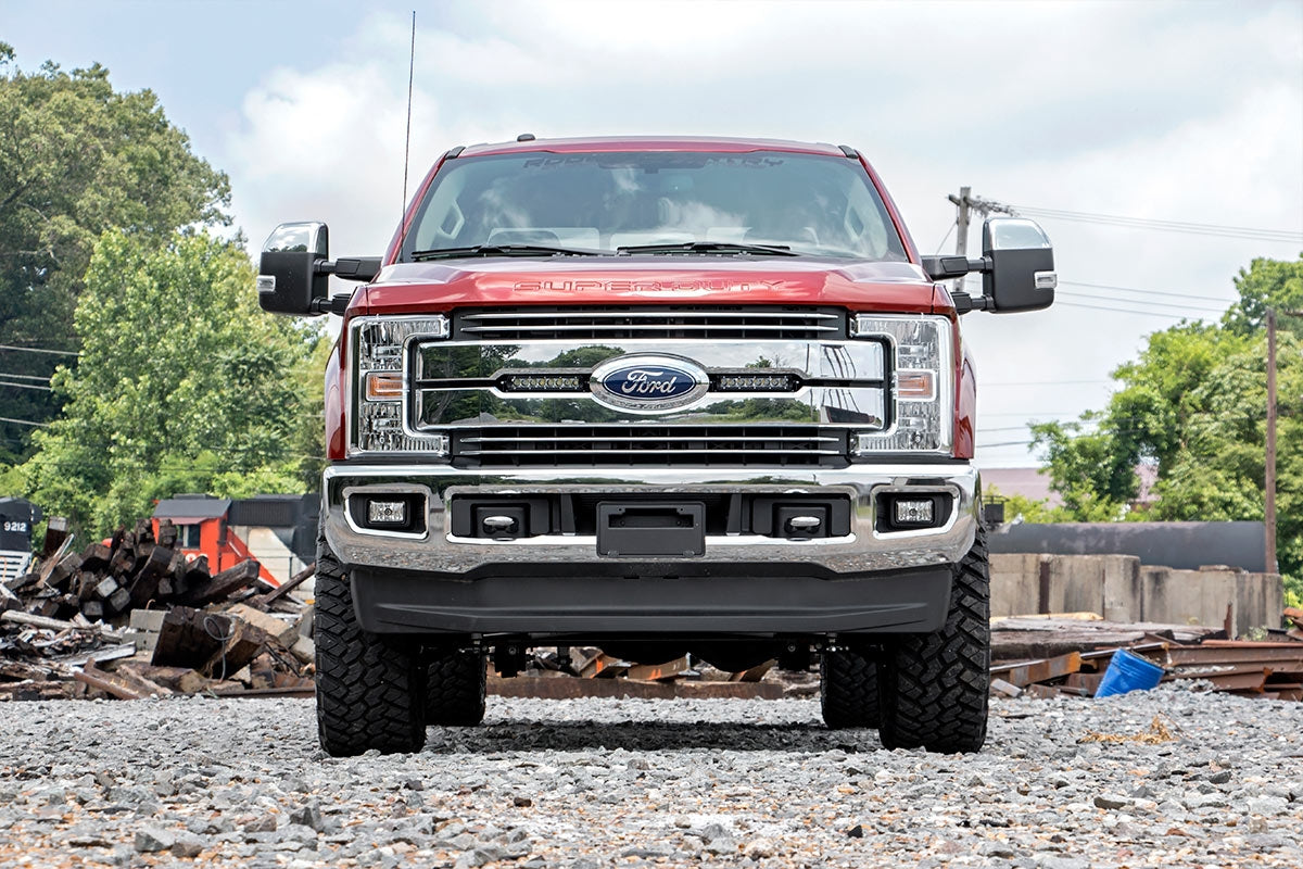 LED Light Kit | Grille Mount | 8&quot; Chrome Pair | Ford F-250 Super Duty (17-19)