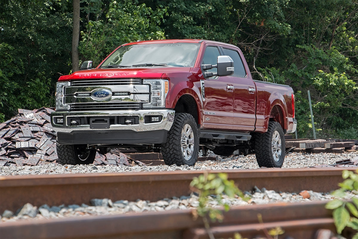 LED Light Kit | Grille Mount | 8&quot; Chrome Pair | Ford F-250 Super Duty (17-19)
