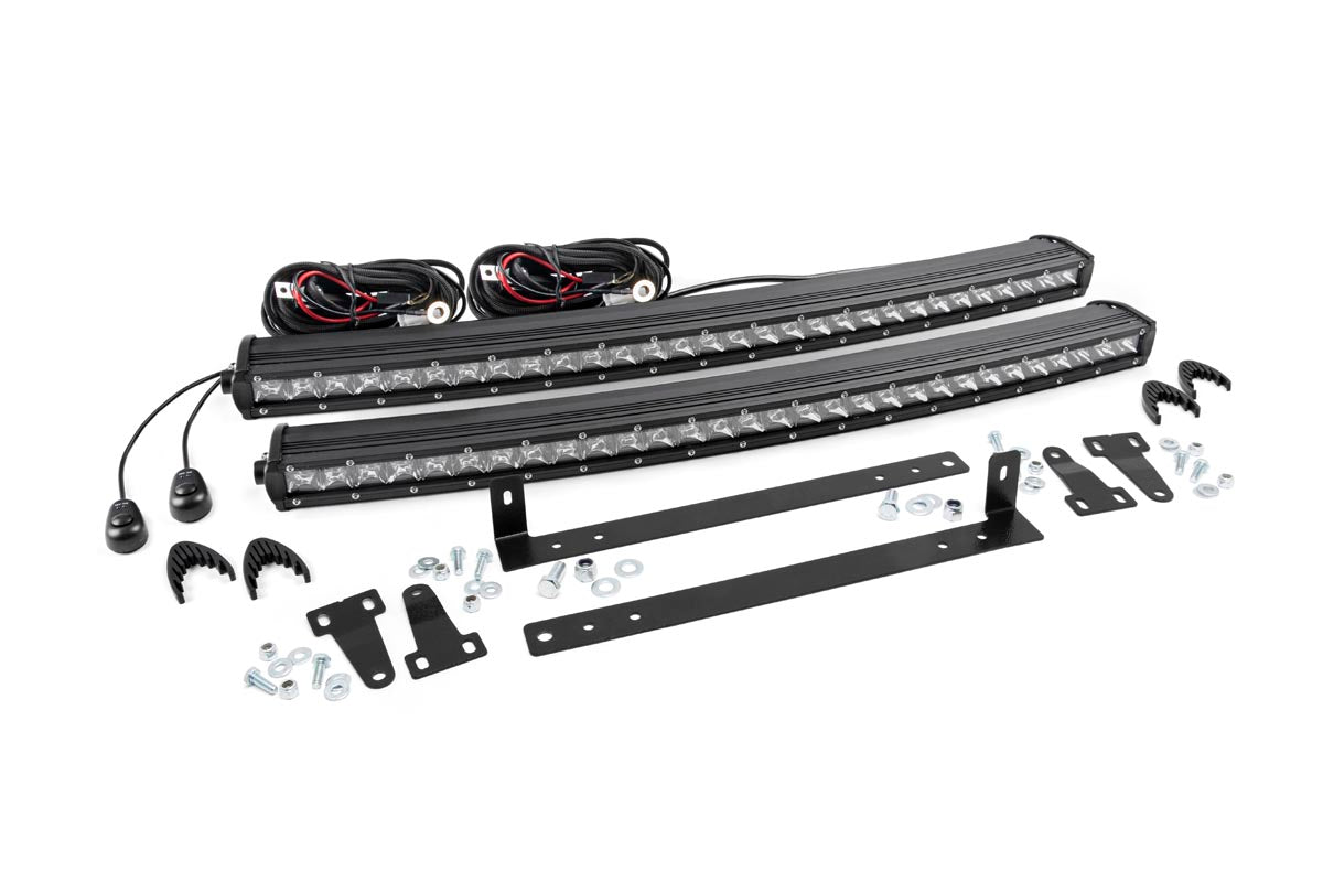 LED Light Kit | Grille Mount | Dual 30&quot; Chrome Single Row | Ford F-150 (09-14)