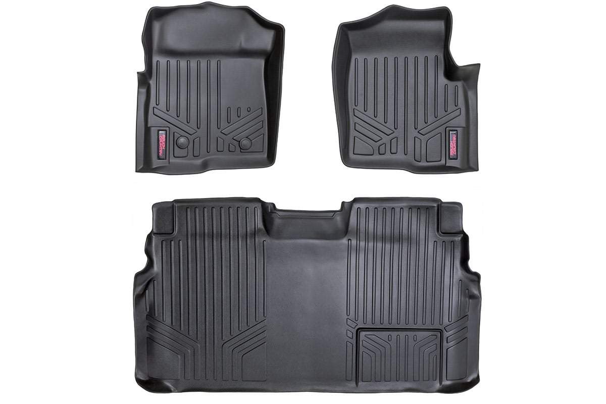 Floor Mats | FR &amp; RR | 2 Ret Hook | Ford F-150 2WD/4WD (2011-2014)