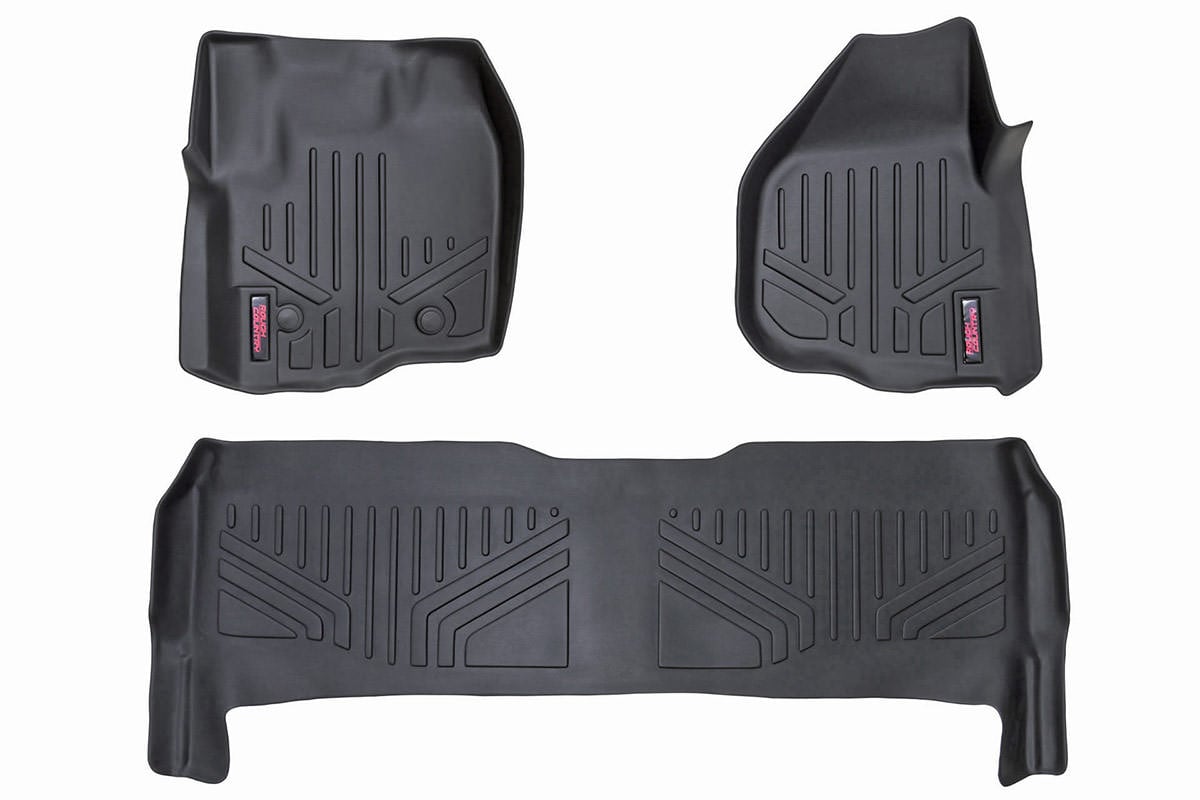 Floor Mats | FR &amp; RR | Raised FR Pedal | Ford F-250/F-350 Super Duty (12-16)