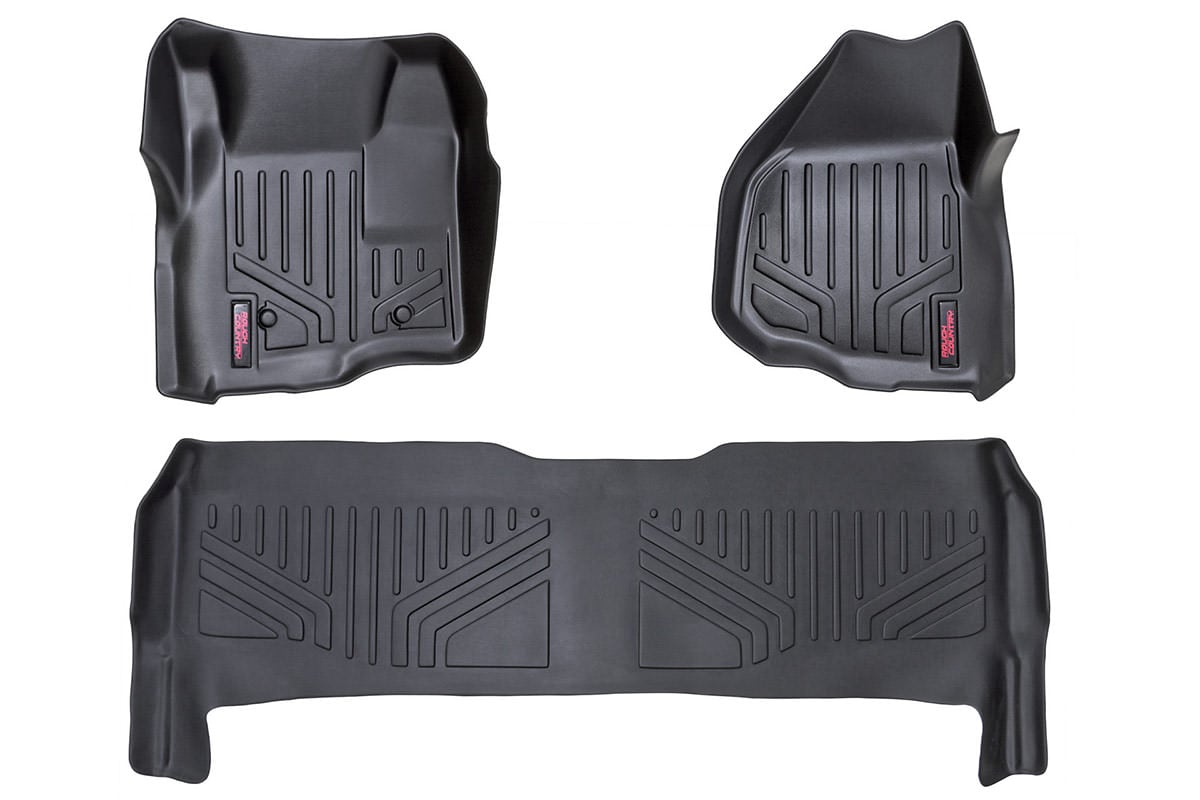 Floor Mats | FR &amp; RR | Depressed Pedal | Ford F-250/F-350 Super Duty (11-16)