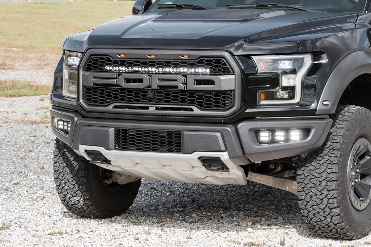 LED Light Kit | Grille Mount | 30&quot; Black Single Row | Ford Raptor 4WD (17-20)