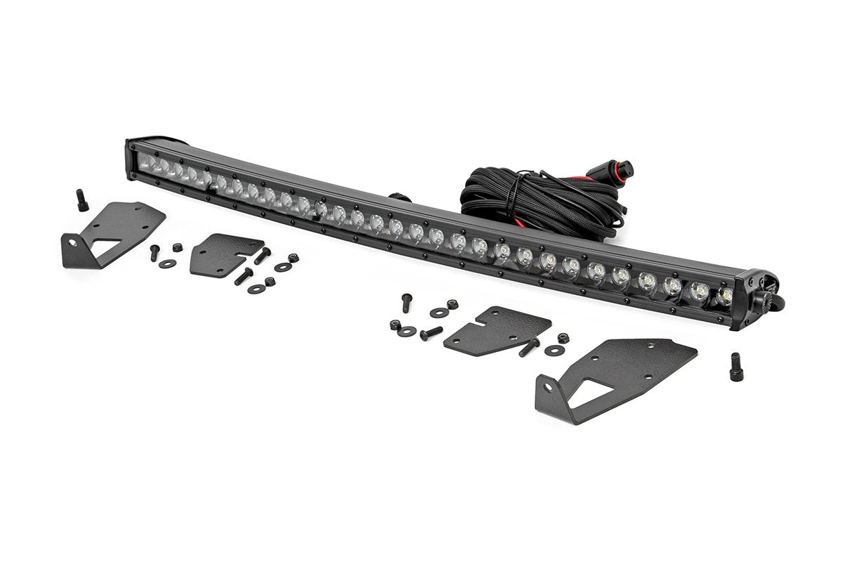 LED Light Kit | Grille Mount | 30&quot; Black Single Row | Ford Raptor 4WD (17-20)