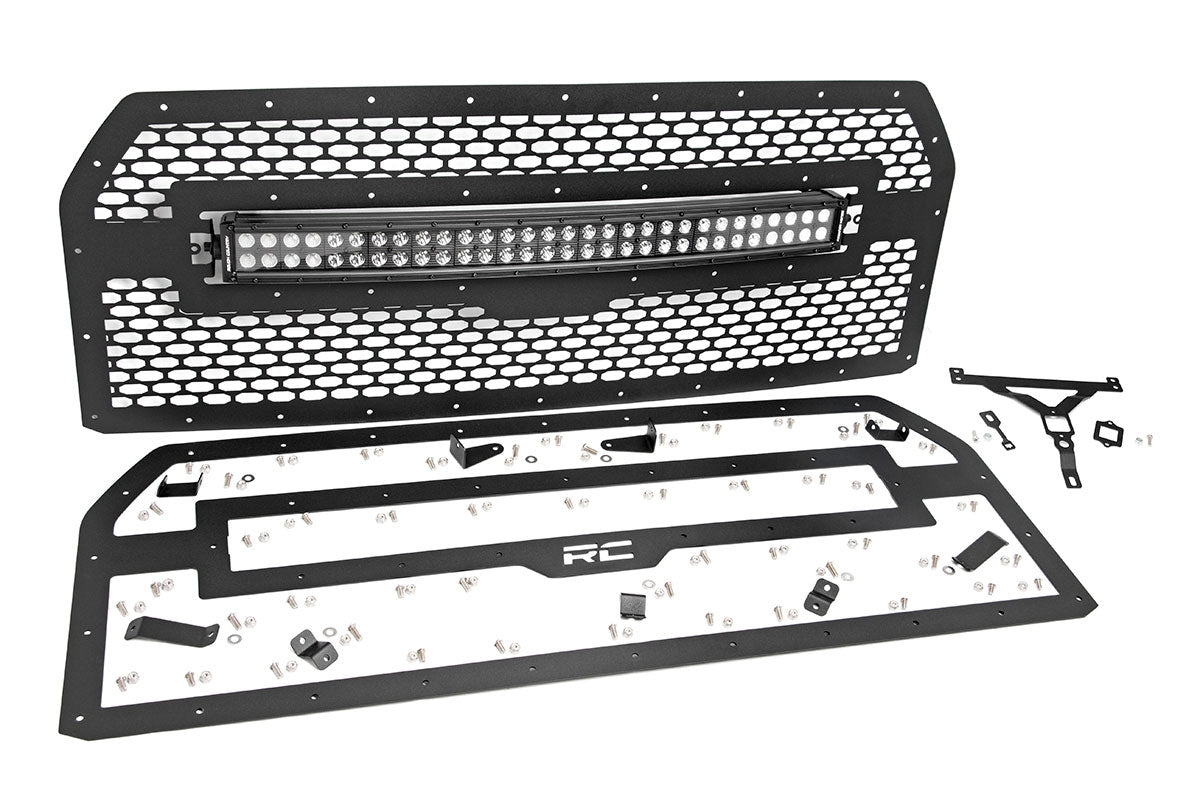 Mesh Grille | 30&quot; Dual Row LED | Black | Ford F-150 2WD/4WD (2015-2017)
