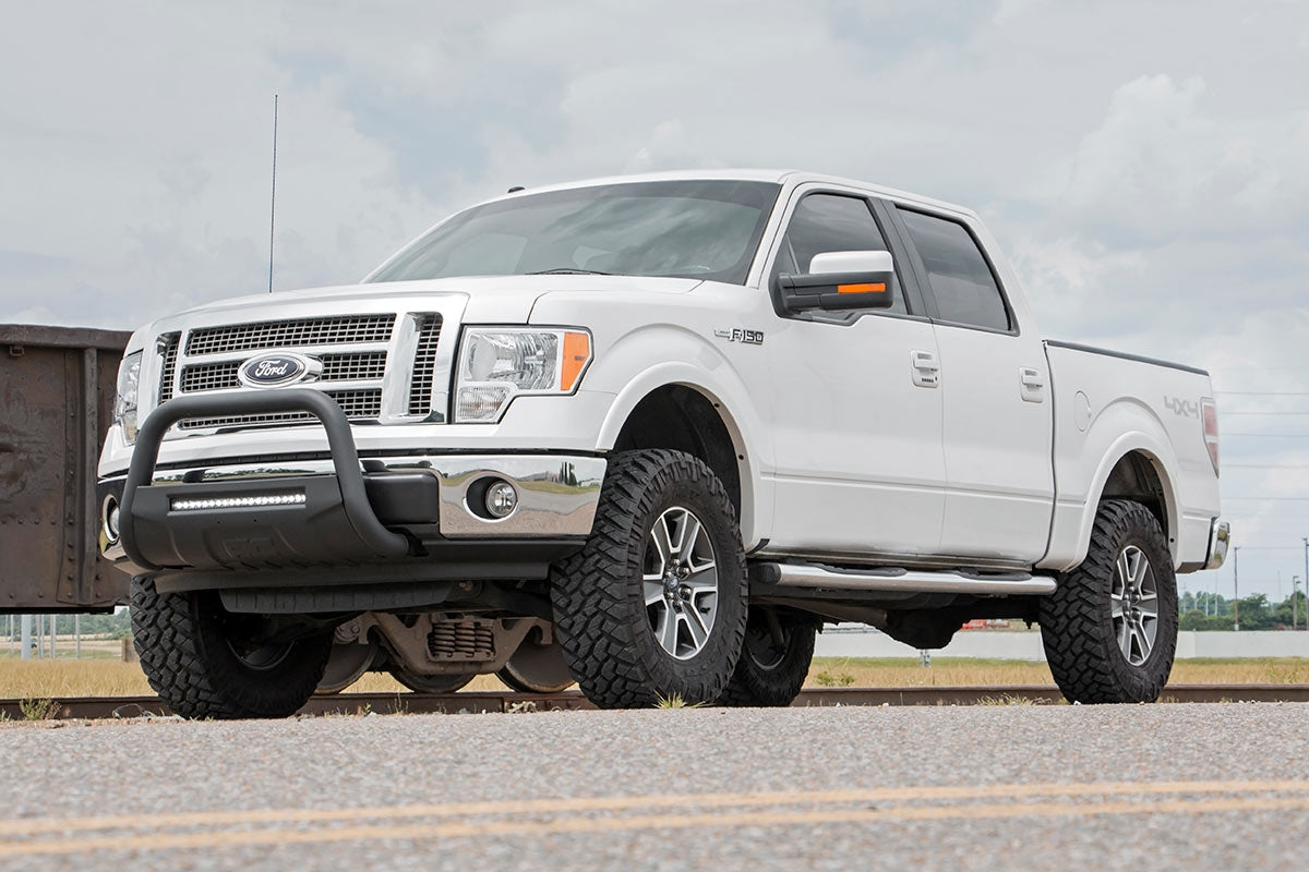 Rough Country - 3 Inch Lift Kit - N3 Struts - Ford F-150 4WD (2009-2013) - 54431RED for 2009-2013 Ford F 150 - angle view