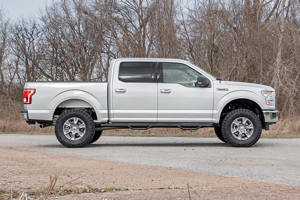 Rough Country - 3 Inch Lift Kit - N3 Struts - Ford F-150 4WD (2014-2020) - 54531RED for 2014-2020 Ford F 150 - installed view