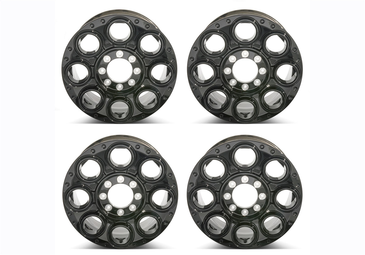 Ford Performance 2005-2022 Super Duty 20" Caliber Wheel Kit-Gloss Black (FRPM-1007K-S2008GB1)